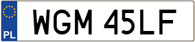 Trailer License Plate